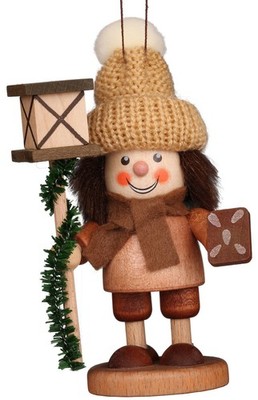 13-0702 - Christian Ulbricht Ornament - Gingerbread Boy - 5''H x 2.5''W x 2.5''D