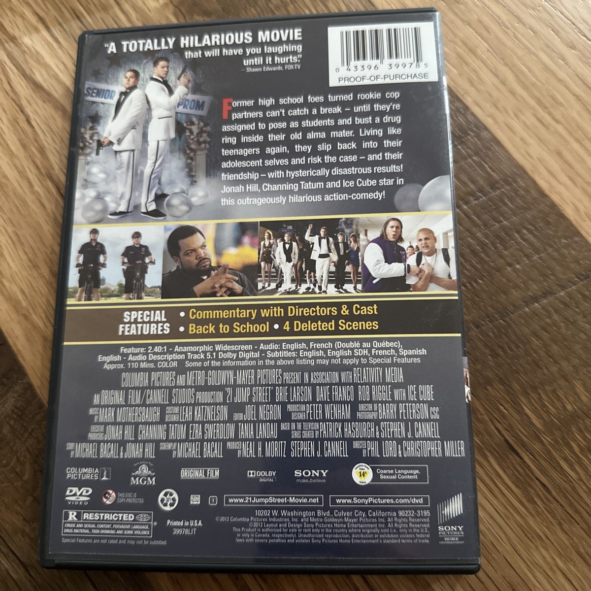 21 Jump Street Channing Tatum DVD Tested Working Rated R | eBay