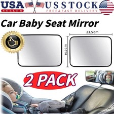 2pcs Car Baby Seat Inside Mirror View Back Safety Rear Ward Facing Care Child