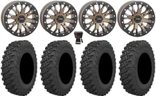System 3 SB-4 Bronze (4+3) 15" Wheels 30" Pro Runner Tires Can-Am Defender