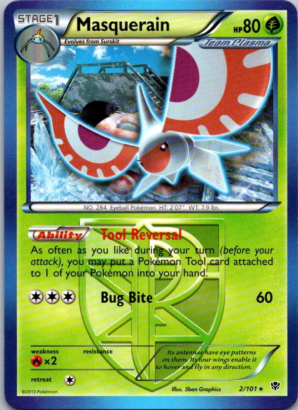 Masquerain (Team Plasma) 2/101 Rare Plasma Blast LP