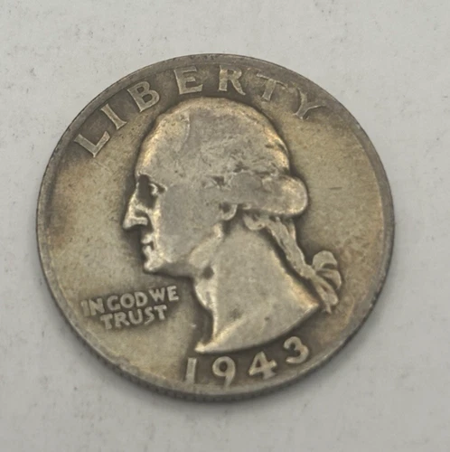 1943 S Washington Quarter 90% Silver San Francisco Mint Circulated US Coin