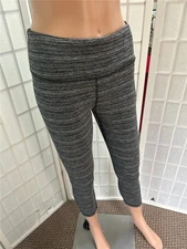 Women's 90` Degree by Reflex Gray Stretch Crop Leggings