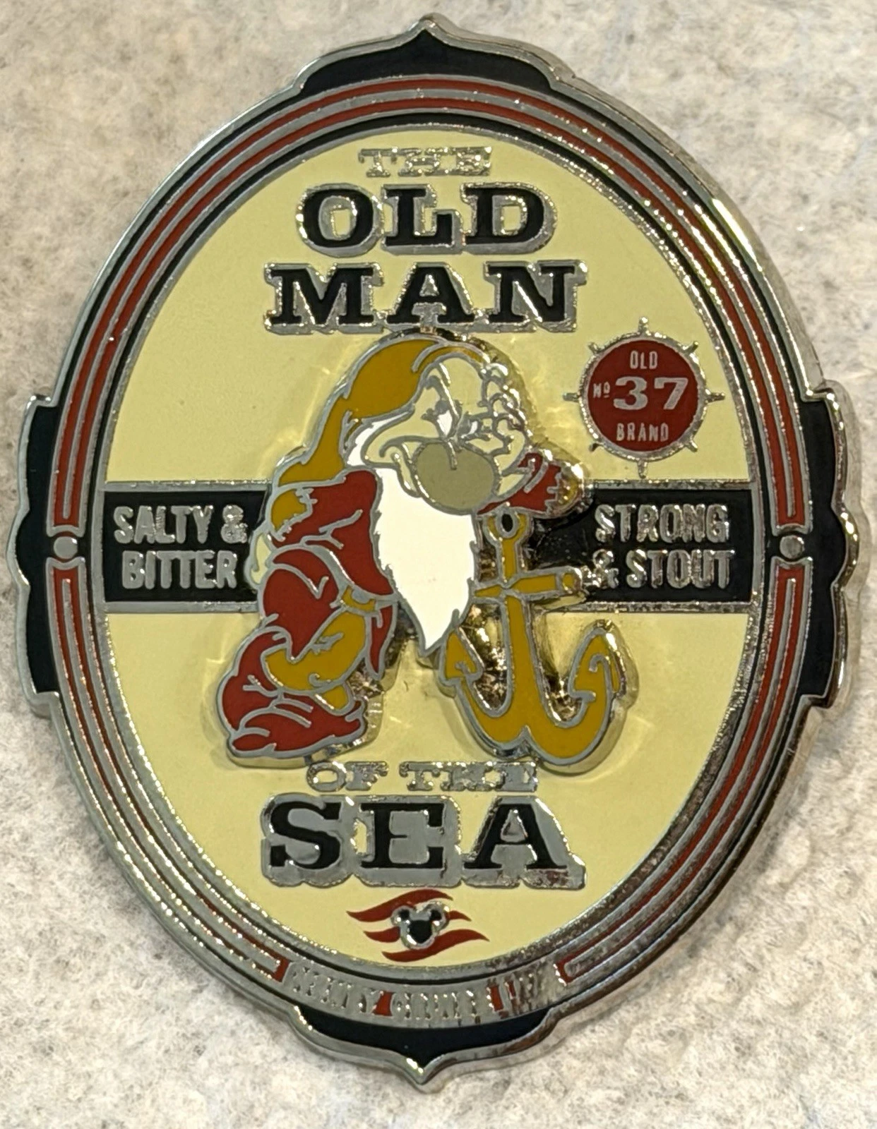 2014 Disney Cruise Line Grumpy "The Old Man of the Sea" Collectible Pin / VG