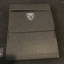 Genuine Peugeot Owners Manual Handbook Service Book Wallet Only Black 