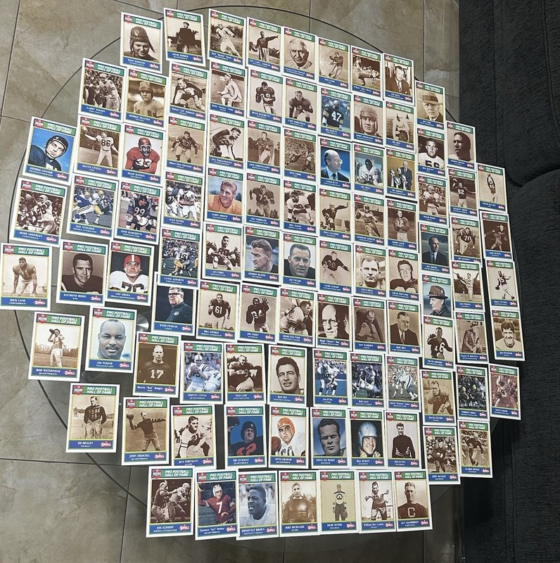 1989 Swell Greats Pro Football Hall of Fame Lot - 98 Cards-Near Complete Set!