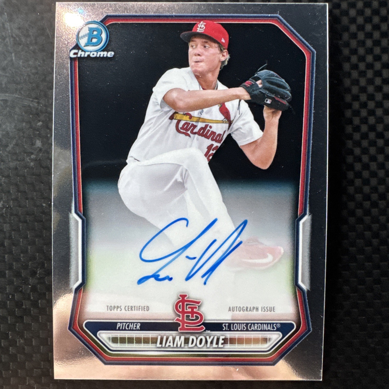 2026 Bowman Chrome Baseball Liam Doyle Auto On Card Cardinals #CPA-LD
