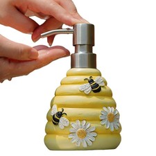 Bee Soap Dispenser with Rust Proof Pump, Refillable Liquid Hand Lotion Bottle...