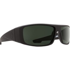 Spy Optic LOGAN Sunglasses   Soft MATTE Black / HAPPY Gray Green Lens  BRAND NEW