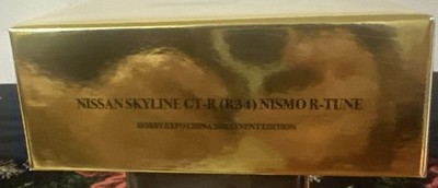 Inno64 Nissan R34 Nismo Gold Chrome Hobby Expo China-NO US IMPORT FEES READ DESC
