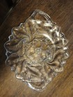 Vintage Indiana Glass Wild Rose Frosted Handled Cake Plate, 12inch — photo 1