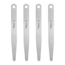 4pcs Metric Thickness Feeler Gauge 0.06mm Single Blade Tapered Feeler Gauge