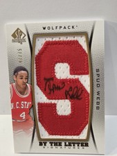2012 2013 Sp Authentic Spud Webb Letter Auto By The Letter Signatures 47/75