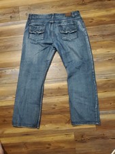 Vintage Y2K FlyPaper Jeans 38x30 Straight Blue Denim Fly Paper