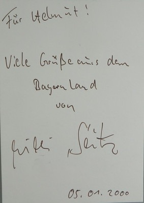 Autogramm deutscher Schlagersänger Willi Seitz 2000 (142619)