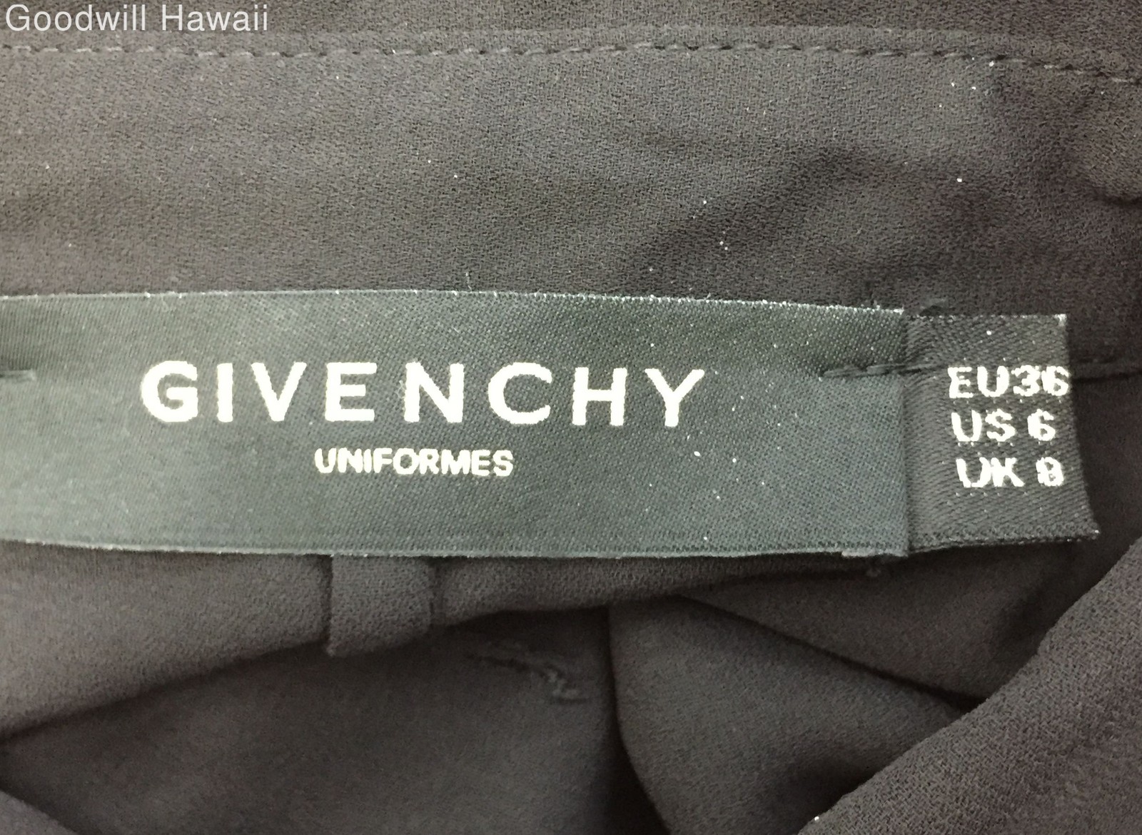 GIVENCHY Black Long Sleeve Button Poly/Poly Blend… - image 3