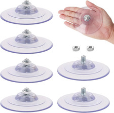 6Pcs 3.4"/85Mm Large Suction Cups Heavy Duty with M8 Screw Nut, Extra Strong