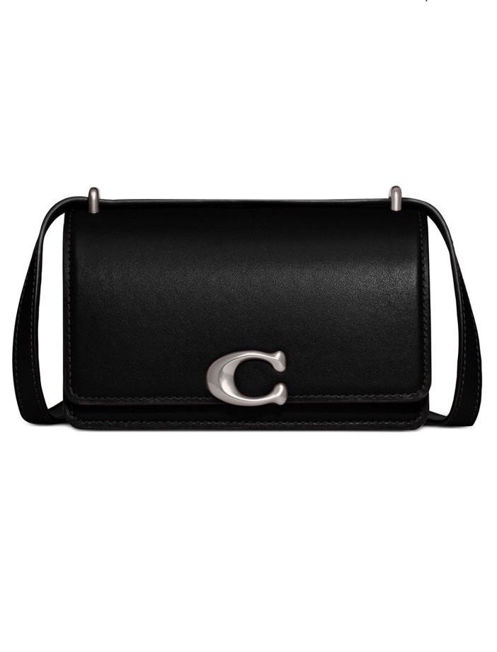 Coach Luxe Refined Calf Leather BANDIT Crossbody Bag Black