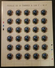 Timbres France neufs feuille complète N° 3139 Coupe De Monde 1998