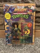 1994 Vintage TMNT SHOGUN APRIL W/ VERSION COLLECTOR CARD UNPUNCHED RARE
