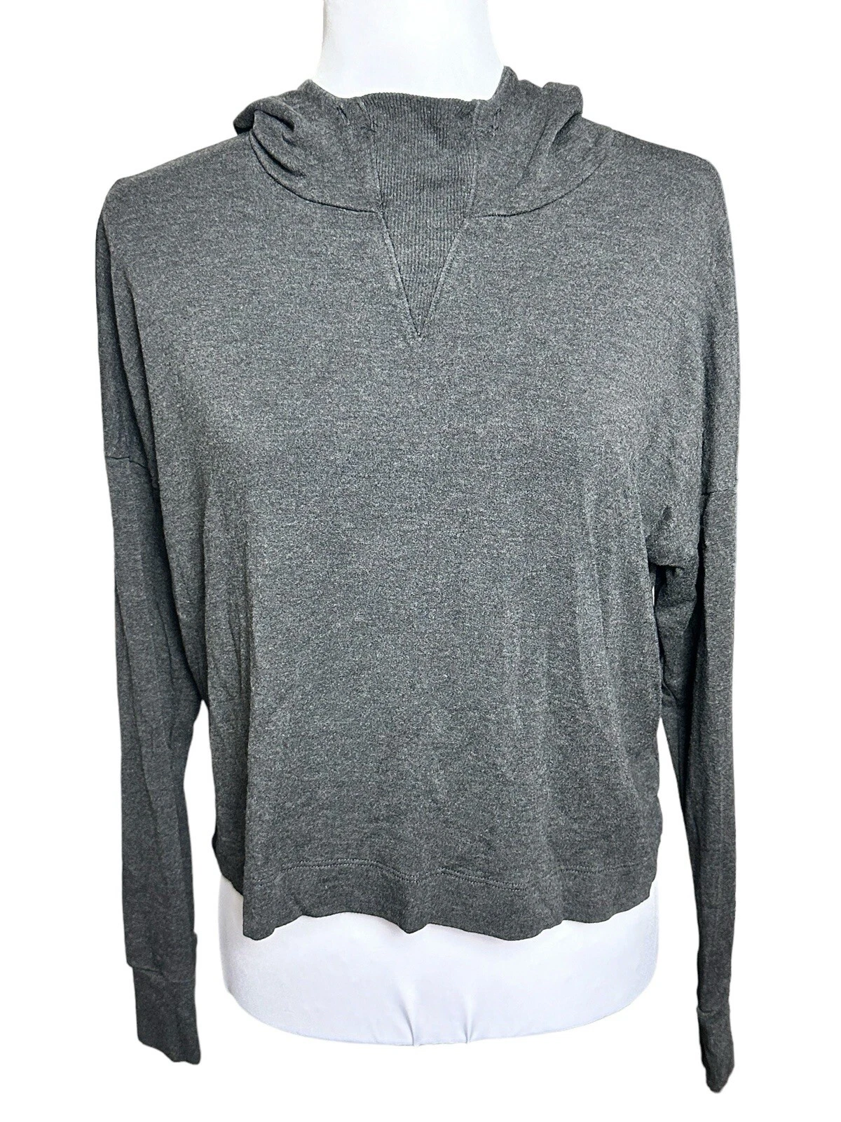 beyond-yoga cropped lightweight breathable loungewear hoodie