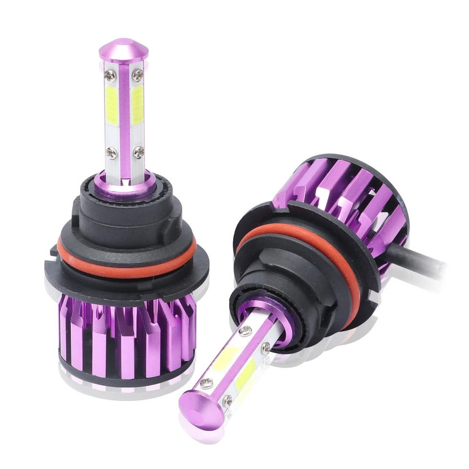 2400W 360000LM 4 Sides HB1 9004 LED Headlight High Low Beams 6000K Bulbs Upgrade - Image 4 of 4