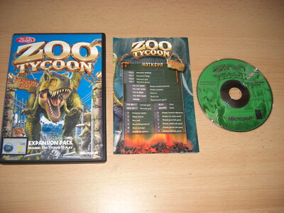 Zoo Tycoon 1 DINOSAUR DIGS PC CD Rom Add-On Erweiterungspack - SCHNELLER VERSAND