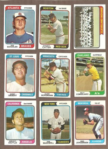 1974 Topps Baseball Pick A Player 500-599 - Picture 4 of 8