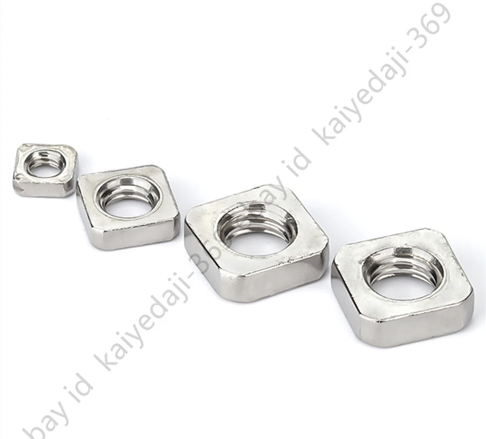 M3 M4 M5 M6 M8 écrou carré mince en acier inoxydable 304 - Photo 3/4
