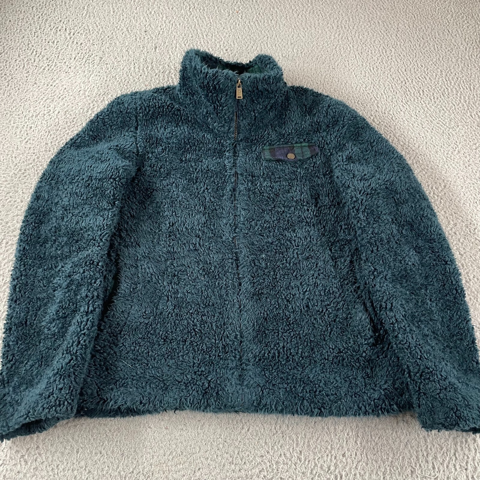 Pendleton Fleece Jacket Full Zip Deep Indigo Gree… - image 1