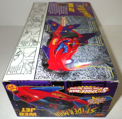 Toy Biz Spider-Man Web Jet Vehicle w Figure Vintage 1995 Marvel
