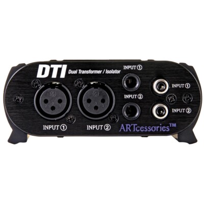 ART DTI Isolation Box Dual Channel, Passive, 1/4  TRS, RCA, XLR inputs & outputs