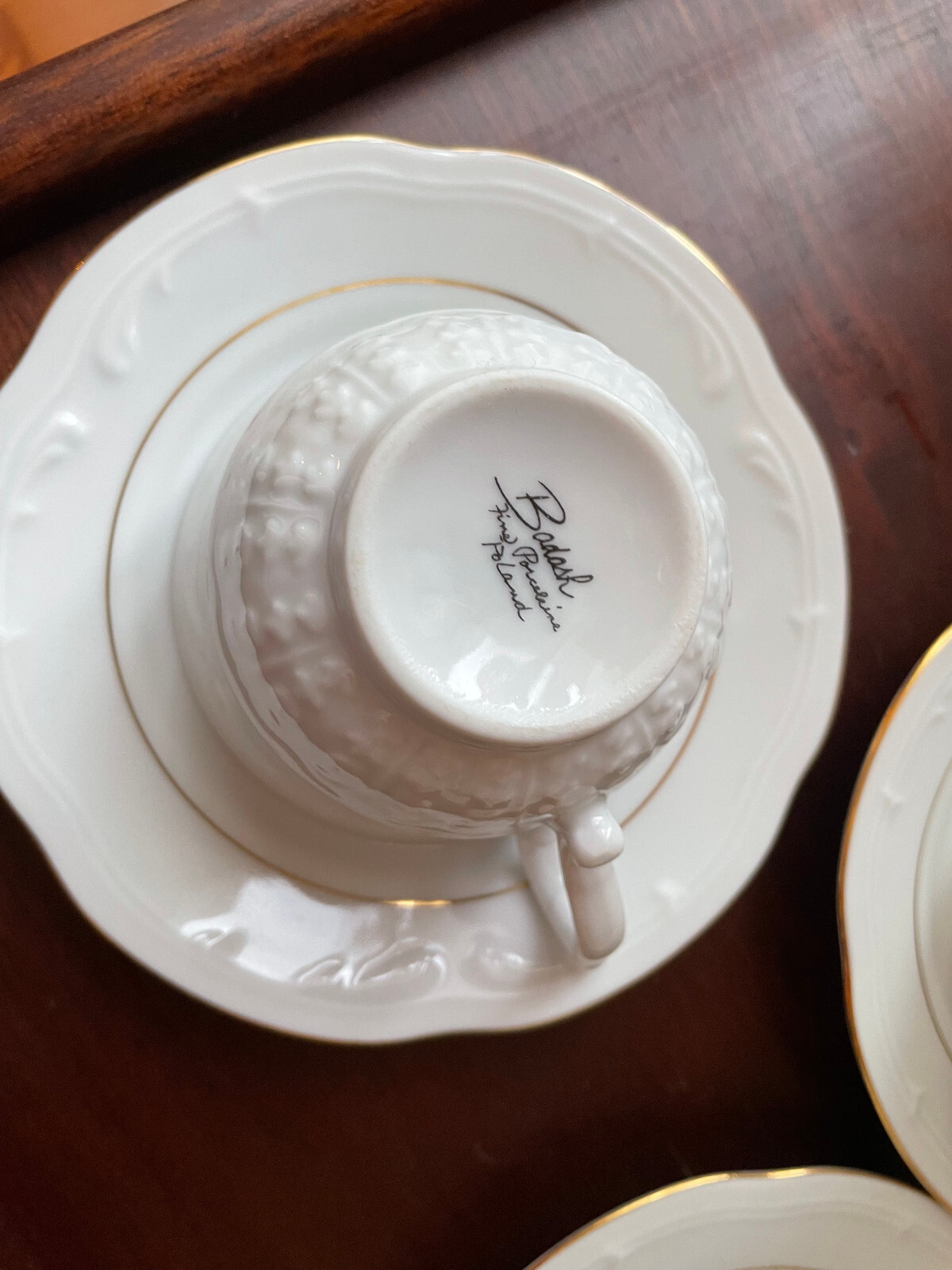 Vintage Badash Poland Fine Porcelain Gold Gilt Tea Set eBay