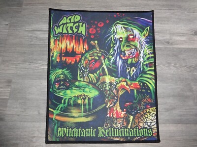 Acid Witch Patch Backpatch Back Patch Psychedelic Doom/Death Metal Coffins *