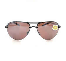 Costa Del Mar Helo Sunglasses Matte Black/Copper Silver Mirror 580Plastic