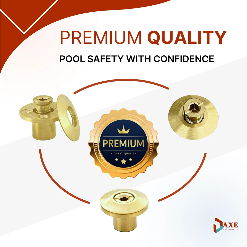 AXE Swimming Pool Cover Brass Anchor Collar/Beauty Ring (25 Pack) - Image 3 of 4