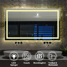 LED Badezimmerspiegel mit Touch Badspiegel mit Beleuchtung Beschlagfrei