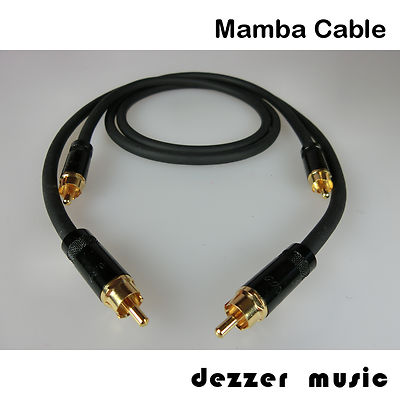 2x 0,5m Cinch-Kabel DYNAMIC by Mamba Cable / High End Kauf nur 1x - dafür TOP