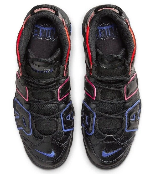 Nike Air Uptempo 96 Sneakers Black Retro High Top Basketball Trainers Men Size - Image 3 of 4