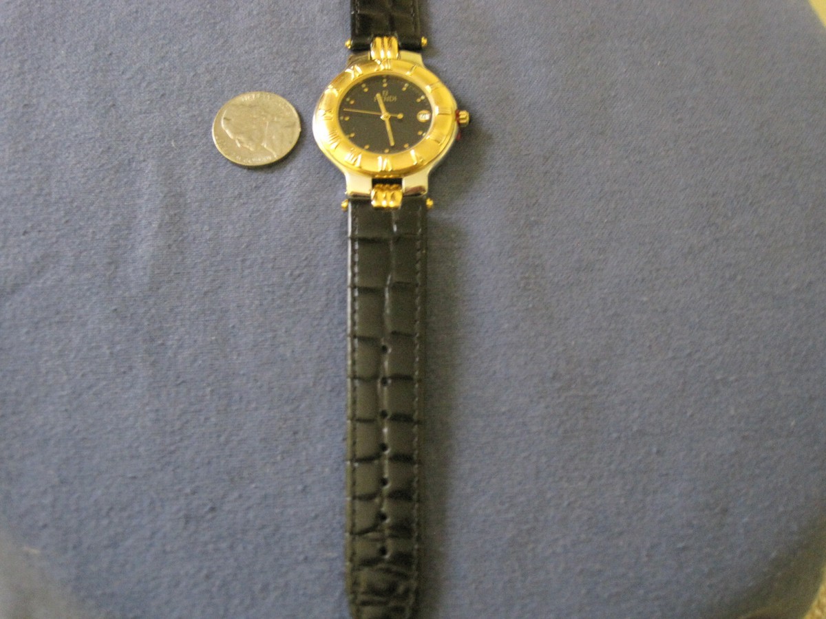 185 ladys gold plate and stainless steel FENDI date watch | eBay