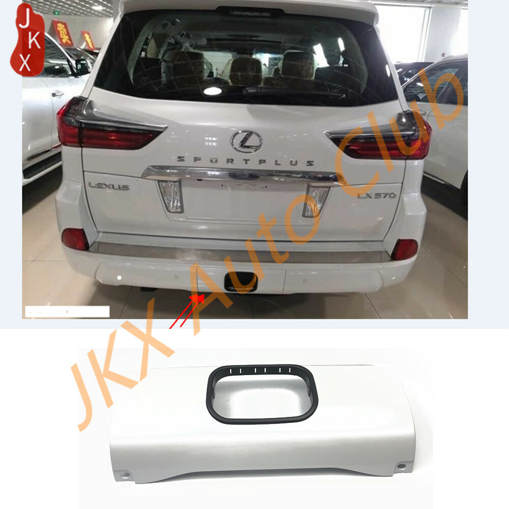 For Lexus LX570 2016-2021 Pearl White Rear Bumper Trailer Tow