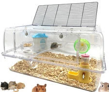 LARGE Deluxe 2-Floor Acrylic Hamster Palace Mouse Habitat Rat Home Gerbie Cage