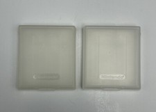 Lot Of 2 Clear OEM Nintendo Plastic Gameboy Case/Dustcover