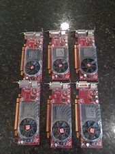 6 Lot Dell ATI Radeon HD 3450 256MB DDR2 PCIe x16 DMS-59 Low Profile Video Card