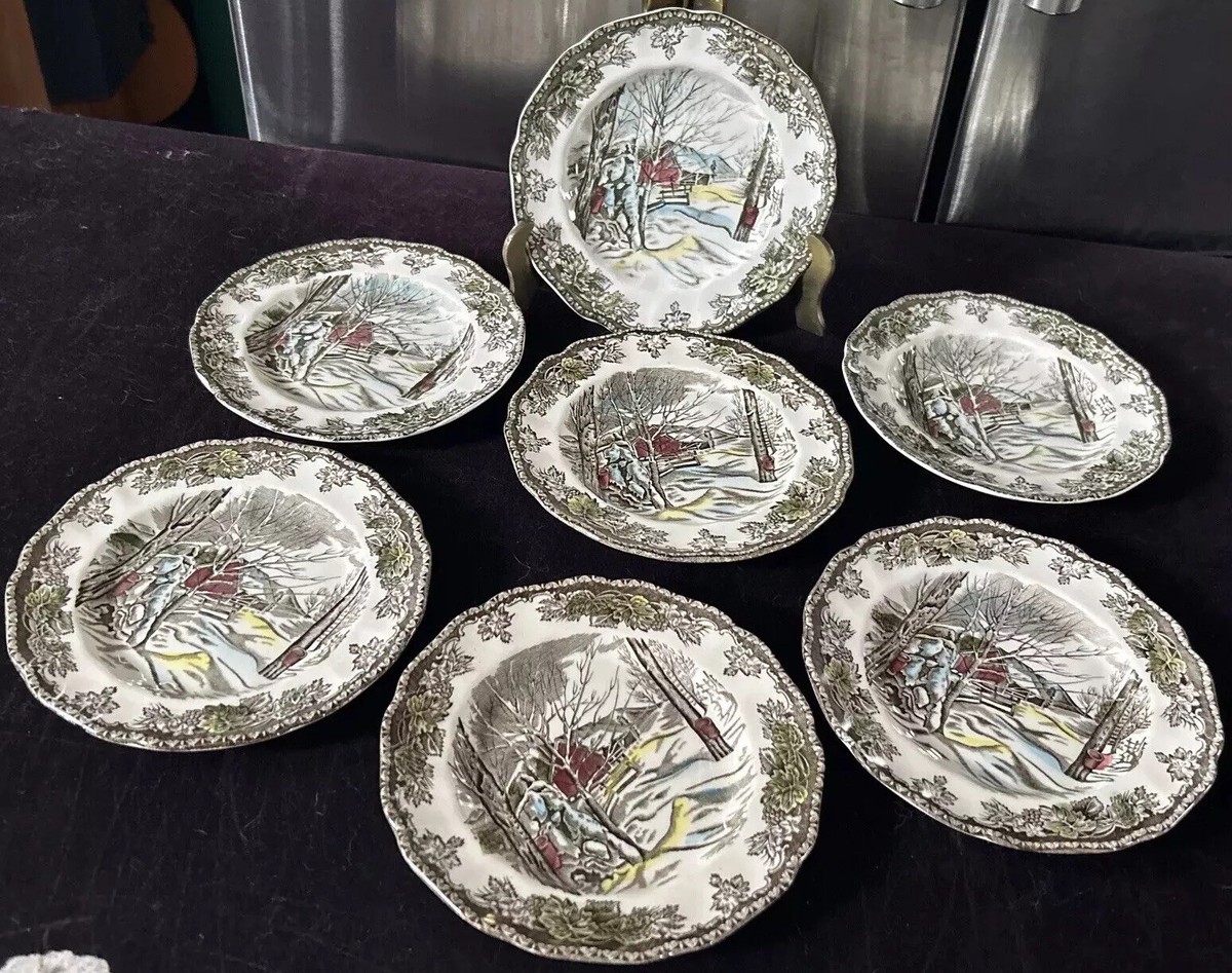 Vintage The Friendly Village bread butter plate 1/8”Johnson Brothers - Main Image