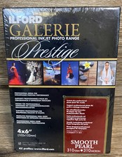 Ilford Galerie Professional Inkjet Photo Paper Smooth Pearl 4x6 100 Sheets NEW