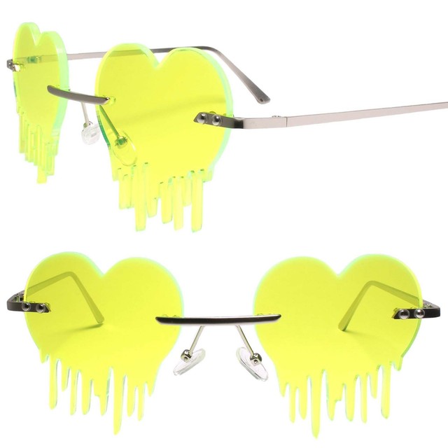 dripping heart glasses