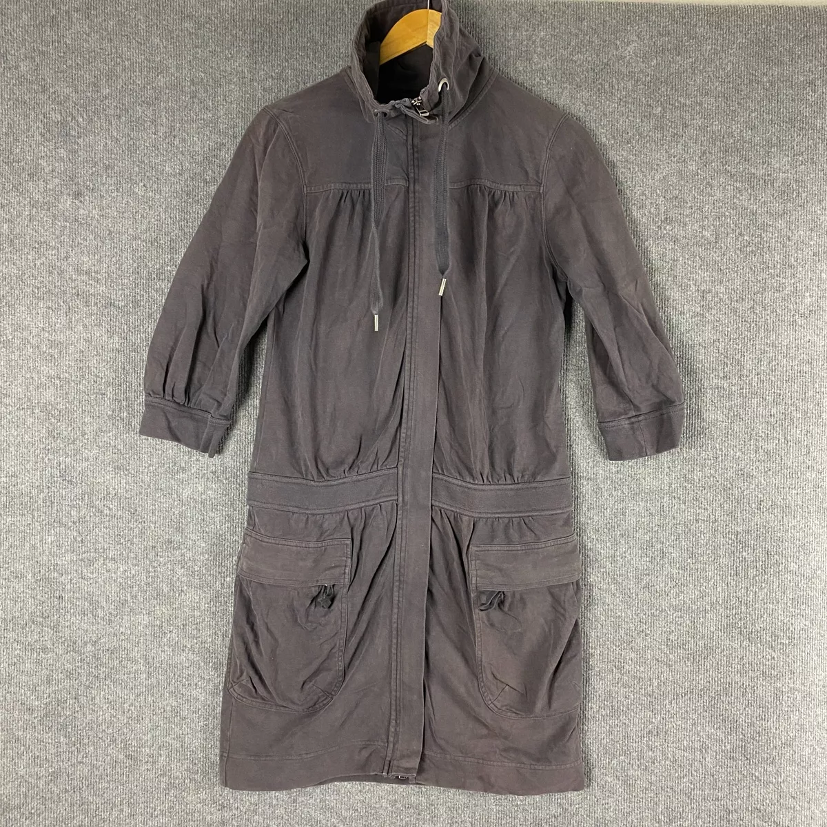 Grey cotton coat clearance