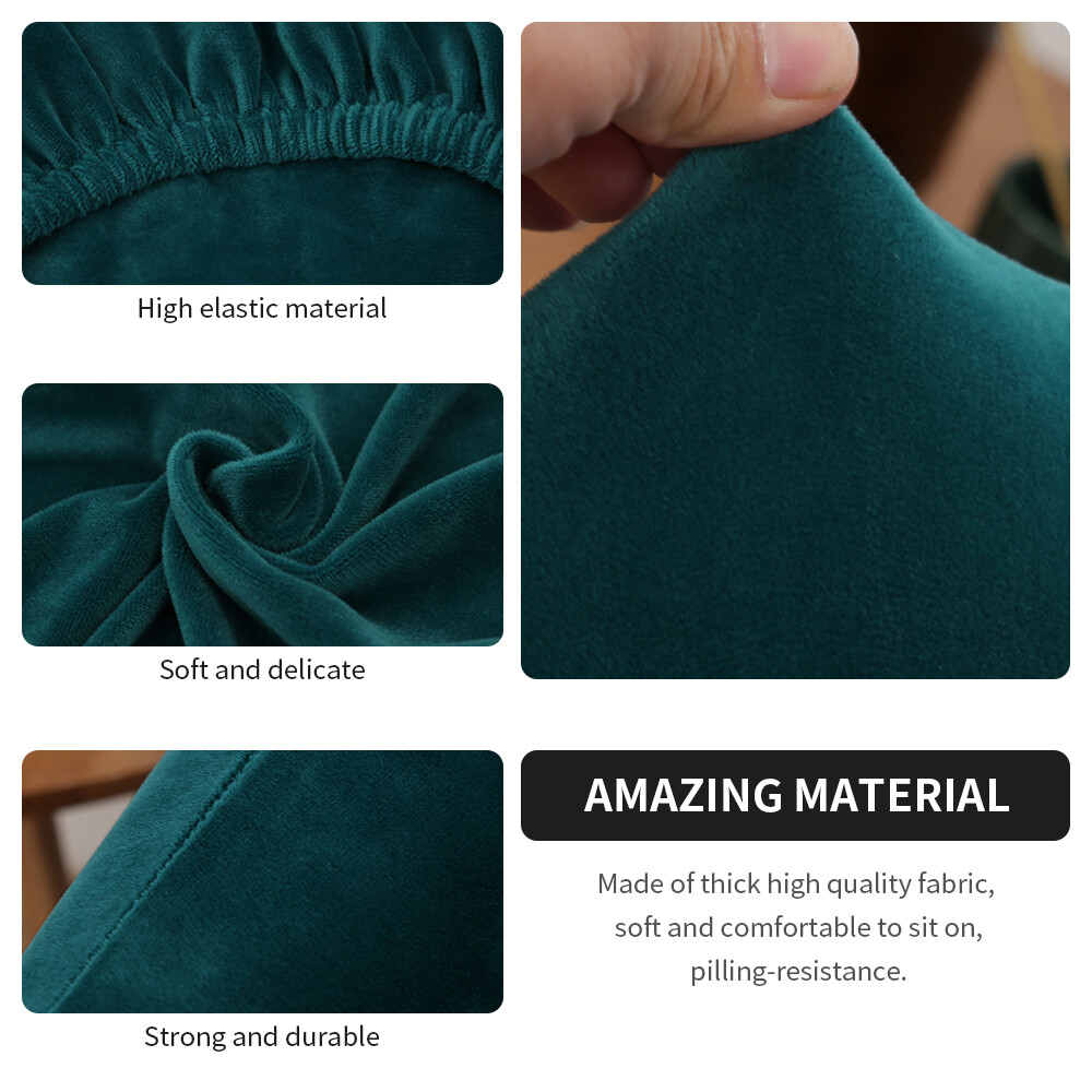 Velvet Tub Sofa Cover Chair Covers Skid Resistant Furniture Protector