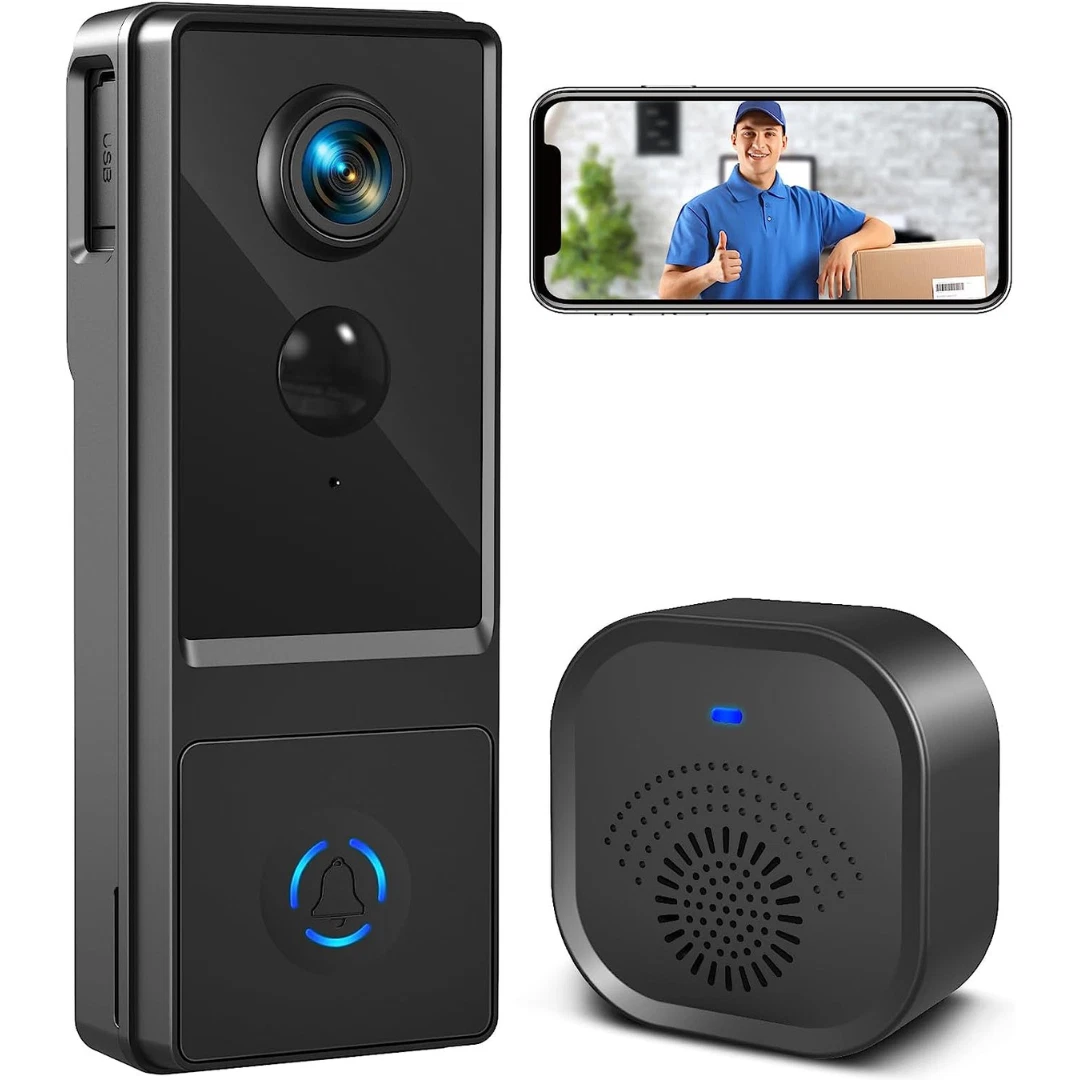 XTU Wireless Video Doorbell Camera with Chime, 1080P HD Smart